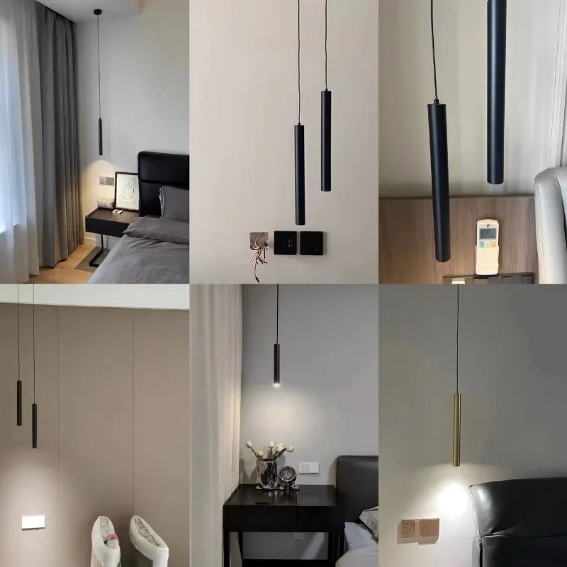 Afralia™ LED Tube Pendant Lamp for Dining Room, Bedroom, Kitchen, Bar, Hall