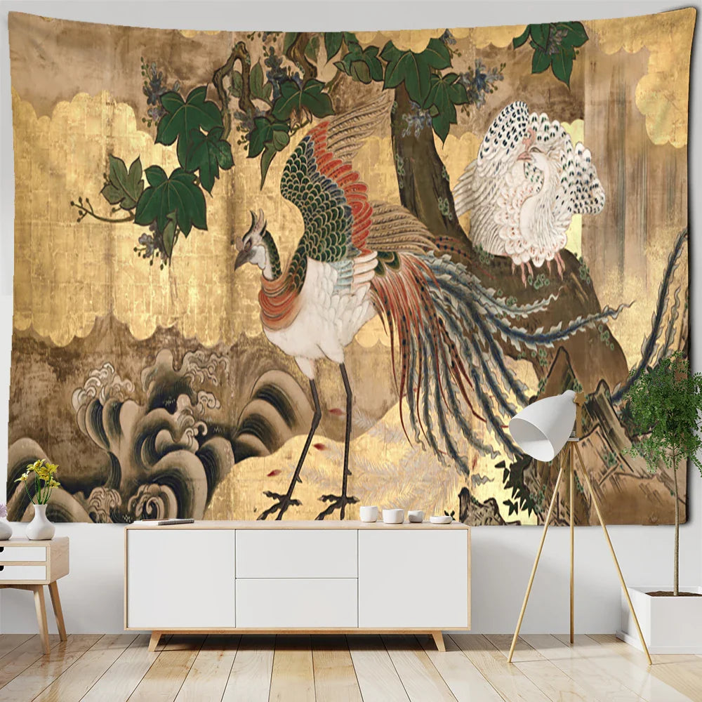 Afralia™ Cute Skeleton Tapestry: Psychedelic Boho Wall Hanging for Retro Room Decor