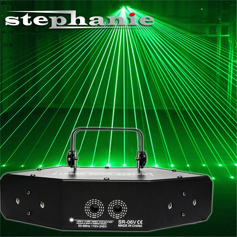 Afralia™ RGB LED Laser Light Projector for DJ Disco Wedding Club