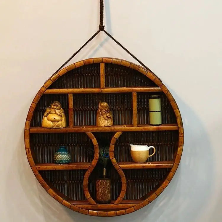 Afralia™ Zen Bamboo Shelves Teapot Rack Multi Layer Display Stand