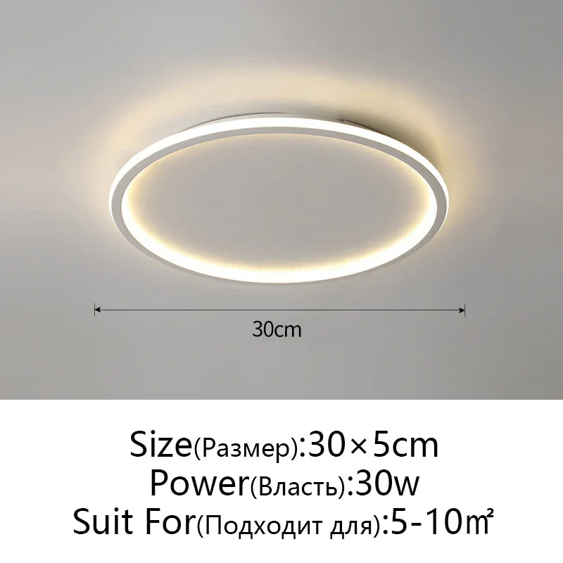 Afralia™ Dimmable LED Ceiling Light for Modern Nordic Home Living Room Lighting