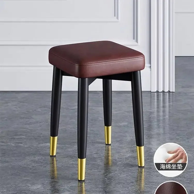 Afralia™ Low Square Stool Bench for Dining Kitchen Portable Table Furniture