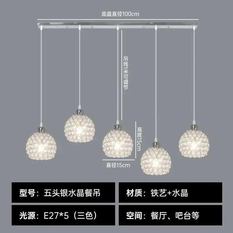 Afralia™ Crystal Dining Pendant Lamp - Modern Nordic Minimalist Design