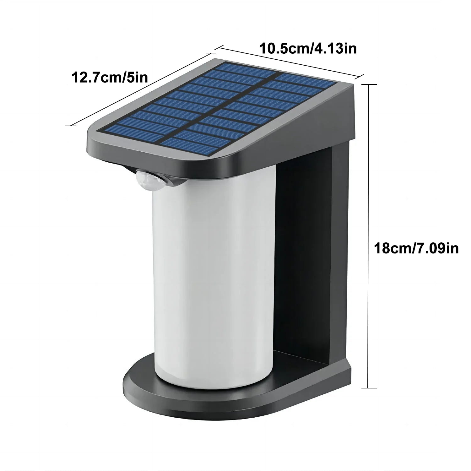 Afralia™ Solar Motion Sensor Wall Lantern for Outdoor Patio, Fence & Garage.