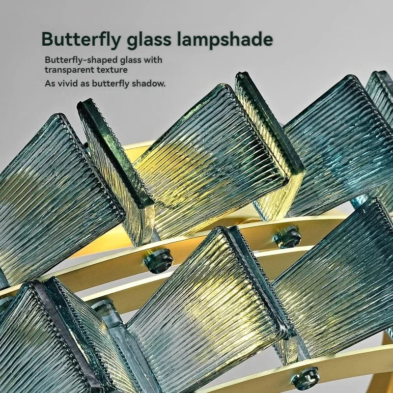 Afralia™ Glass Ceiling Chandelier: Elegant Italian Design for Home, Hotel, Study & Bedroom Decor