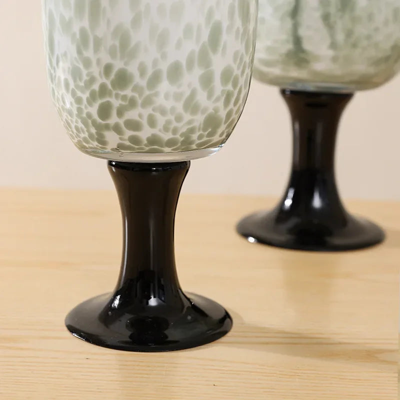 Afralia™ Dot Texture Glass Vase for Stylish Home Decor