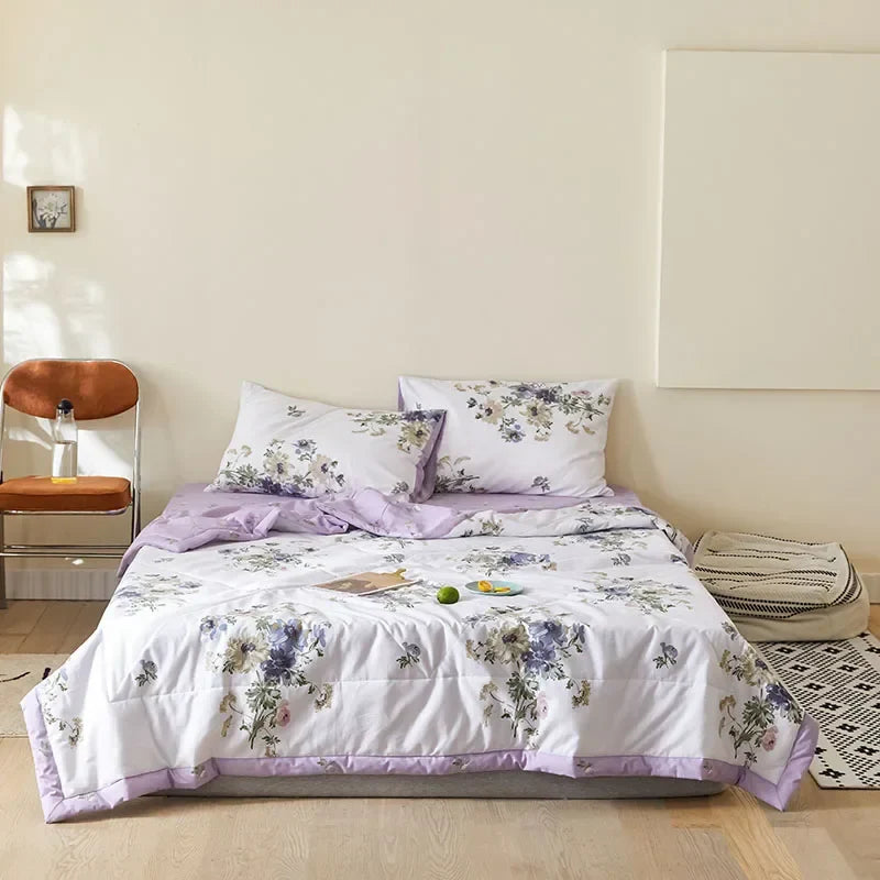 Afralia™ Summer Thin Quilt Cotton Blanket Bedding Filler Twin Queen Size