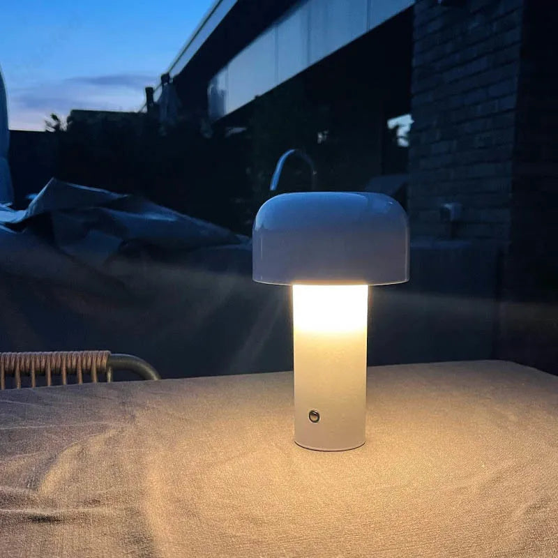 Afralia™ Mushroom Table Lamp - Wireless Touch Rechargeable Night Light