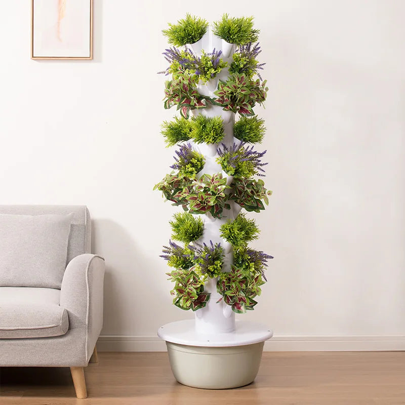 Afralia™ Vertical Hydroponic Tower for Indoor Intelligent Vegetable Cultivation