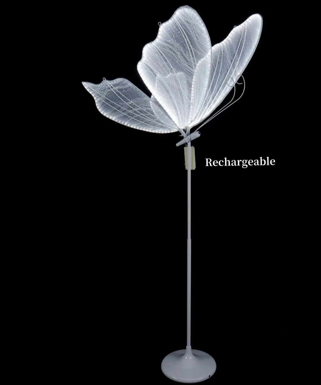 Afralia™ Lace Romantic Butterfly LED Floor Light for Wedding Decor & Party Stage