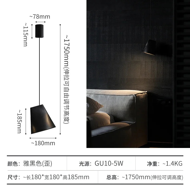 Afralia™ Adjustable Wooden Chandelier for Dining, Living Room & Staircase