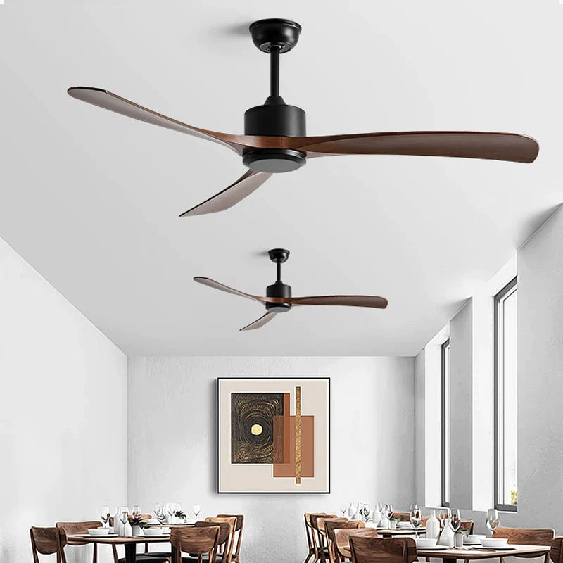 Afralia™ Retro Living Room 56" Ceiling Fan - Strong Winds, DC Motor