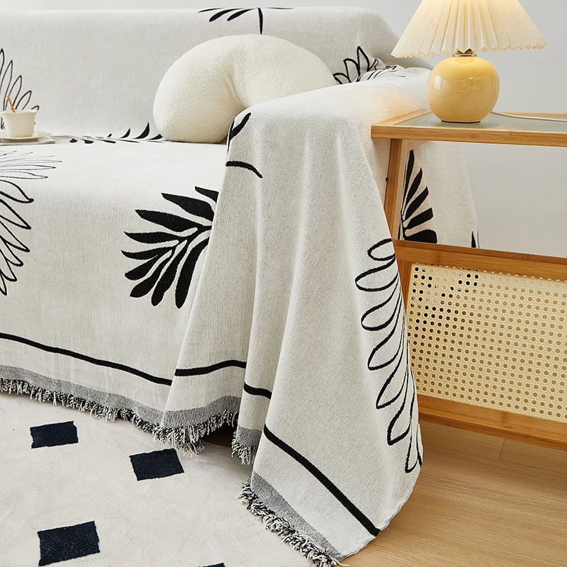 Afralia™ Chenille Sofa Cover: Thick, Non-slip Couch Towel for Pets and Kids
