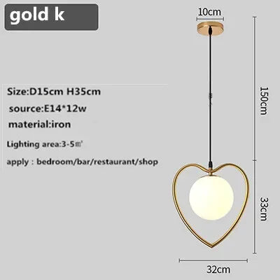 Afralia™ Glass Ball Chandelier Nordic LED Pendant for Restaurant Decor Bedroom Kitchen Dining