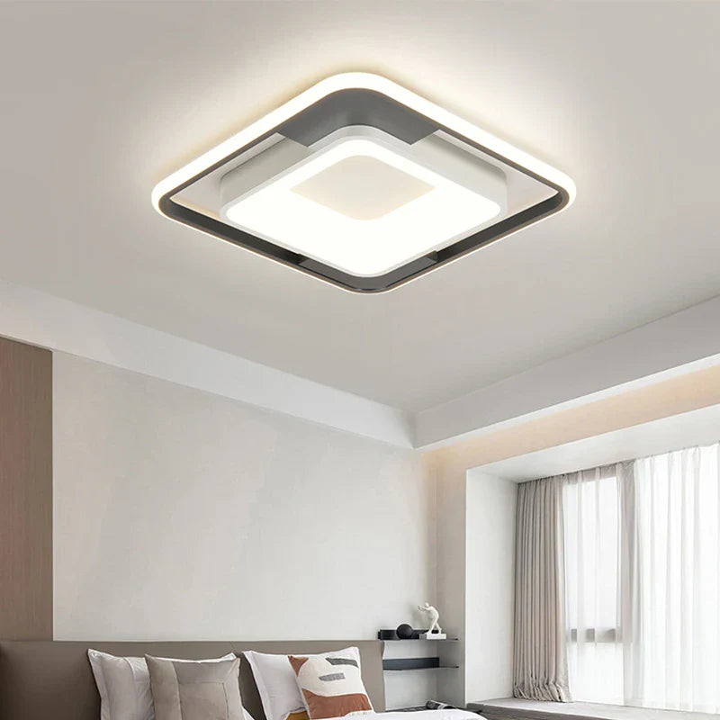 Afralia™ LED Chandelier: Simple Modern Ceiling Lamps with Remote for Home, Bedroom, and Balcony