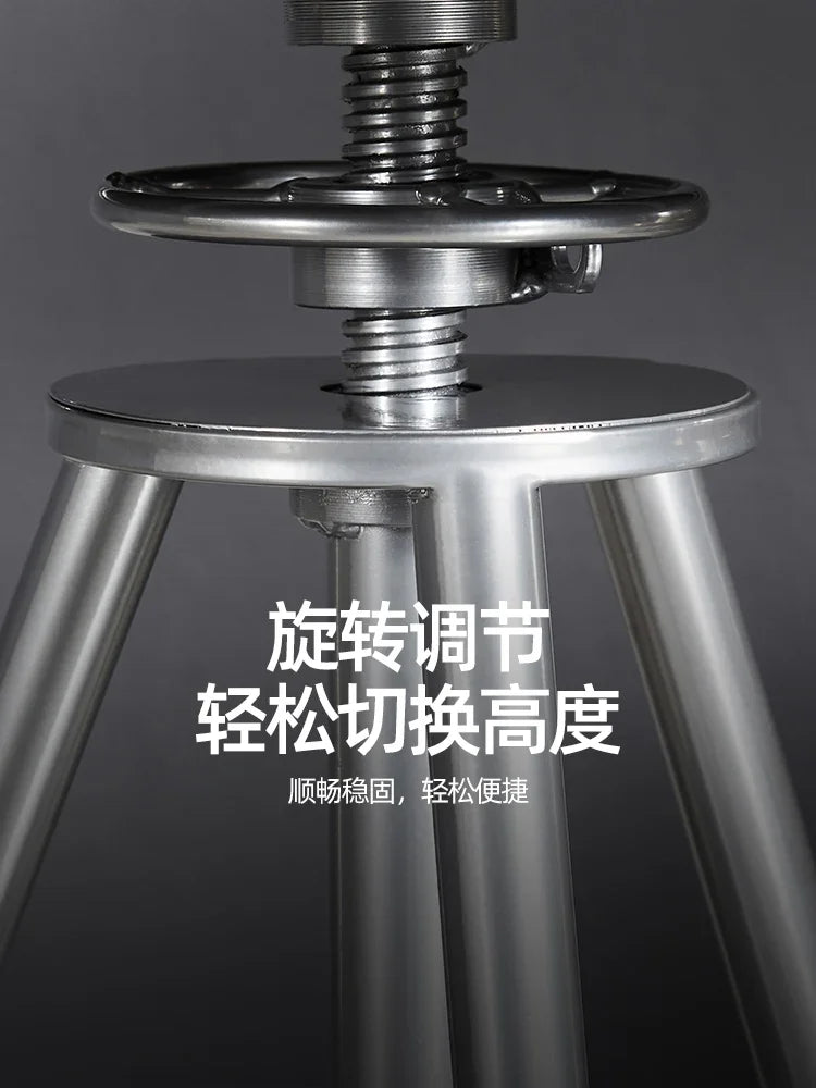 Afralia™ Industrial Iron Art Solid Wood Dining Chair for Coffee Shop & Bar