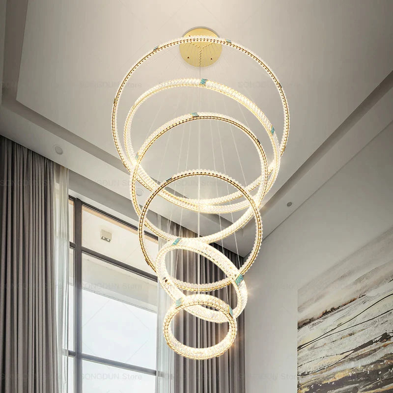 Afralia™ Crystal Chandelier: Elegant Post-Modern Lighting for Living Room & Restaurant