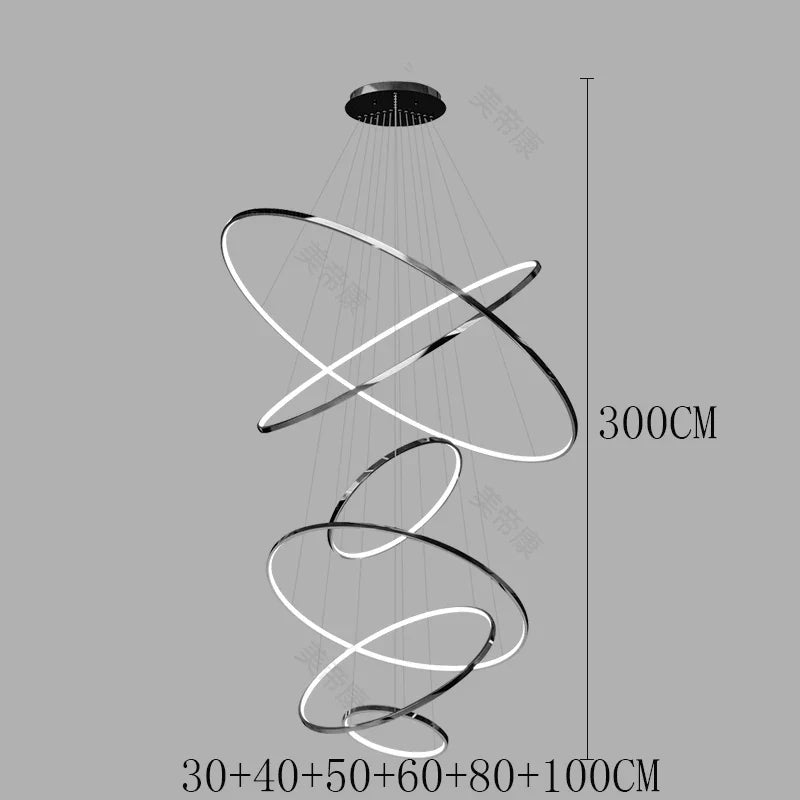 Afralia™ Modern LED Pendant Lights for Home Decor, Chandeliers for Dining Room and Living Room