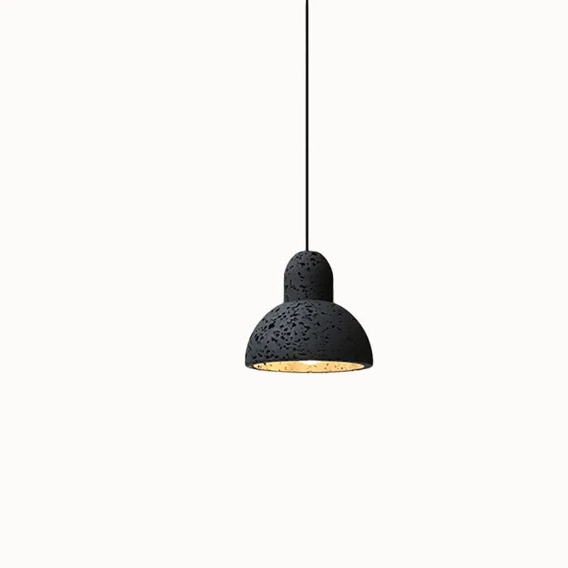 Afralia™ Small Black Stone Pendant Lights for Bedroom Kitchen Foyer Shop