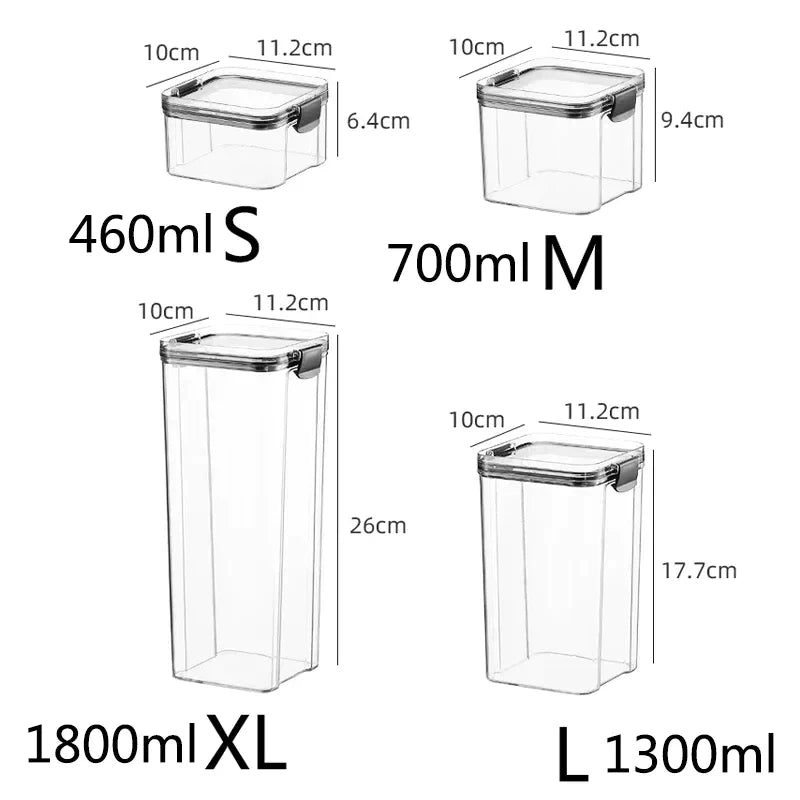 Afralia™ Plastic Kitchen Organizer Set for Food Storage and Pantry Organization