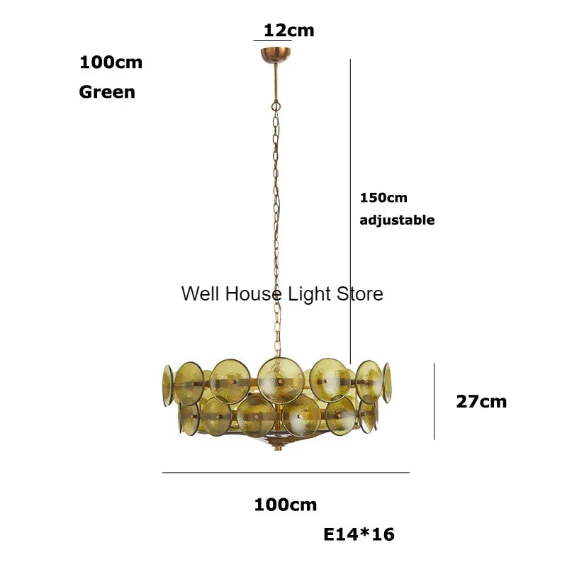 Afralia™ Crystal Pendant Light French Retro Design for Villa Bedroom Living Room