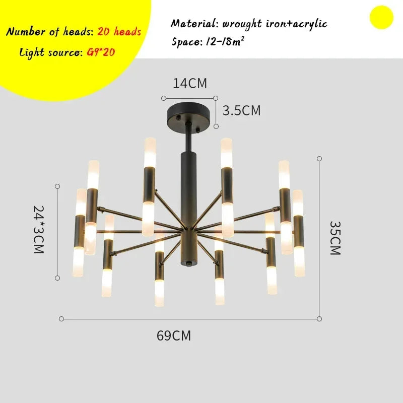 Afralia™ Modern LED Art Pendant Lamp for Kitchen Living Room Loft Bedroom Lighting