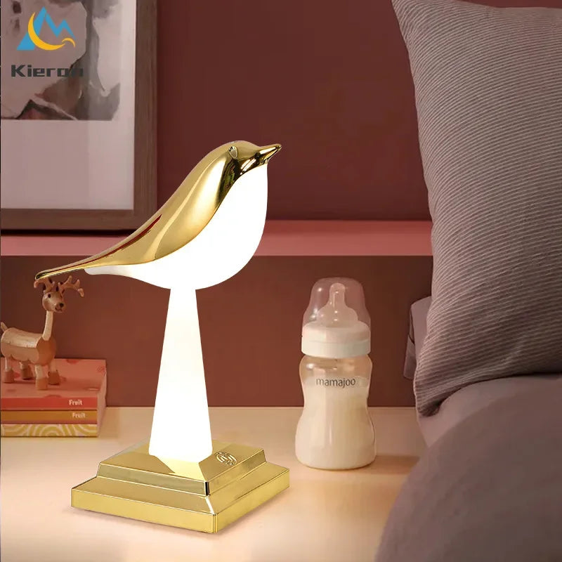 Afralia™ Magpie LED Table Lamp: 24 Colors, Bedroom Study Bedside Desk, Living Room Decoration
