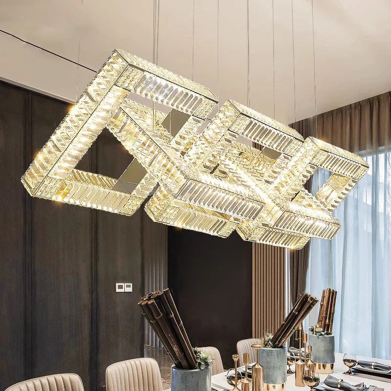 Afralia™ Modern Chandelier Pendant Light for Dining Room Ceiling, Indoor Lighting