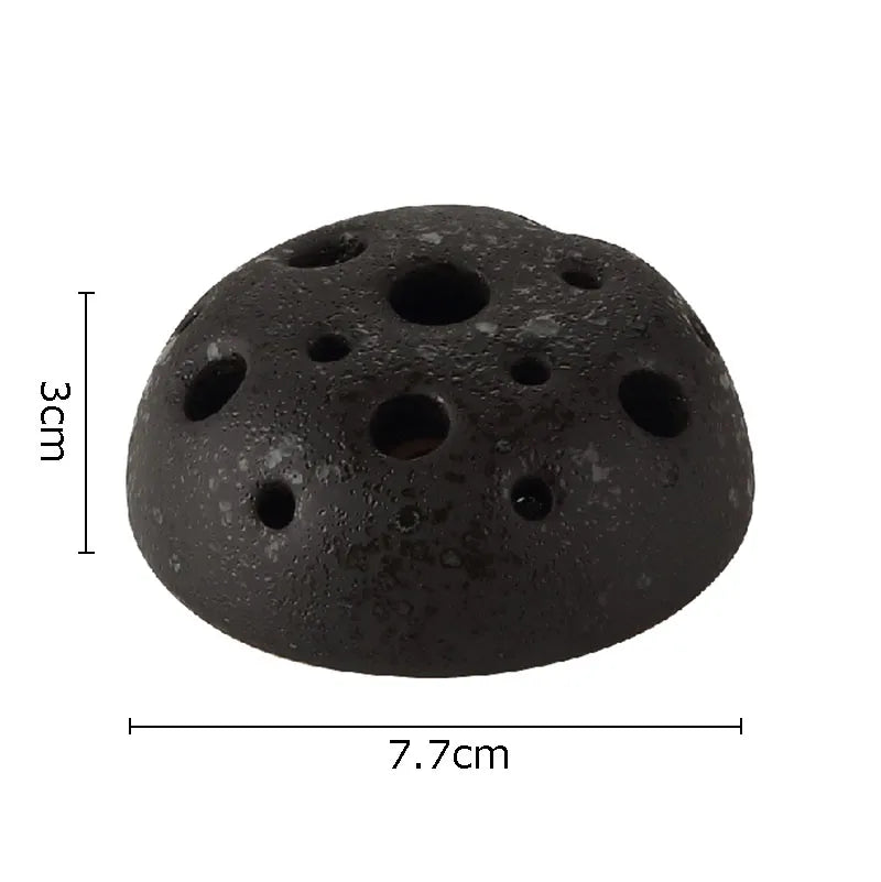 Afralia Lotus Seedpod Ceramic Vase Artificial Flower Pot Modern Desk Decor