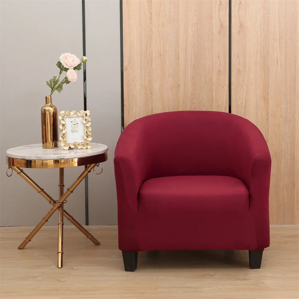 Afralia™ Printed Tub Chair Cover - Armchair Slipcover for Club Sofa