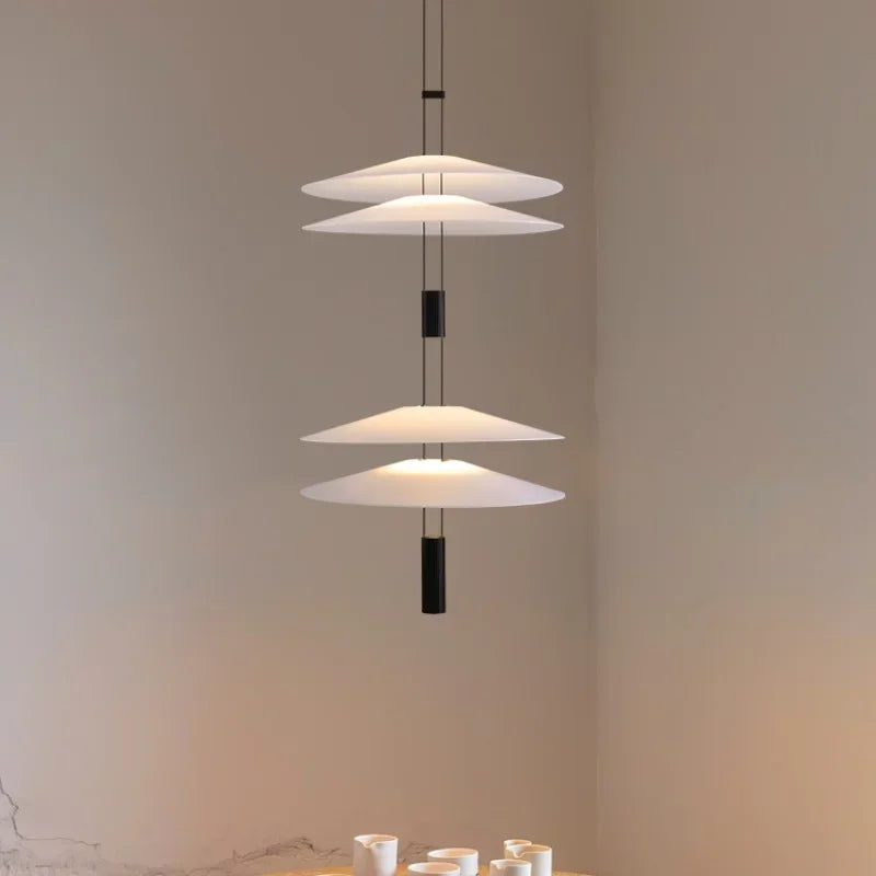 Afralia™ Circular Pendant Light: Modern Minimalist Hanging Lamp for Living Room, Dining, Bar