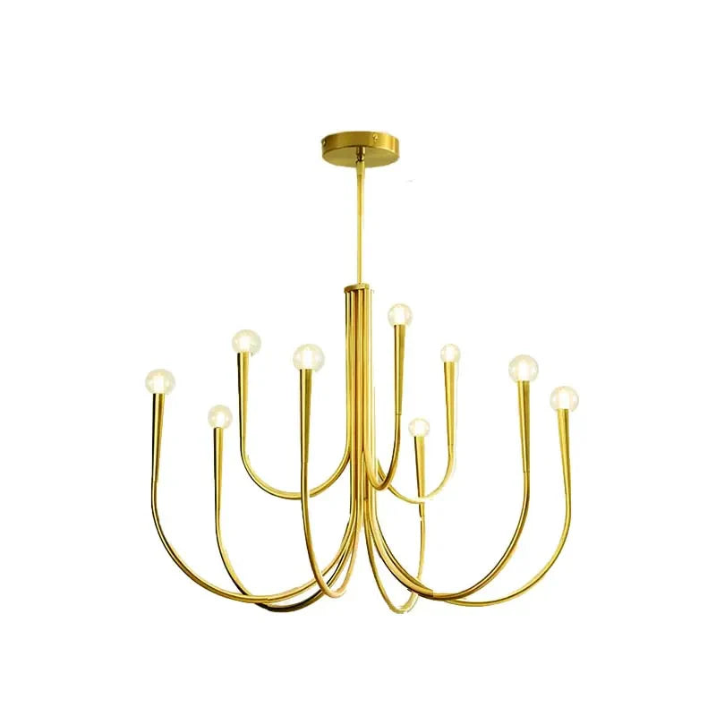 Afralia™ Retro Nordic LED Branch Chandelier for Living Dining Bedroom - Medieval Style Lighting Fixtures