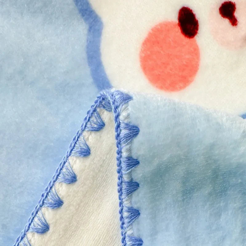 Afralia™ Cozy Milk Velvet Blanket: Cute Pattern, Warm, Multi-Functional Sofa & Travel Shawl