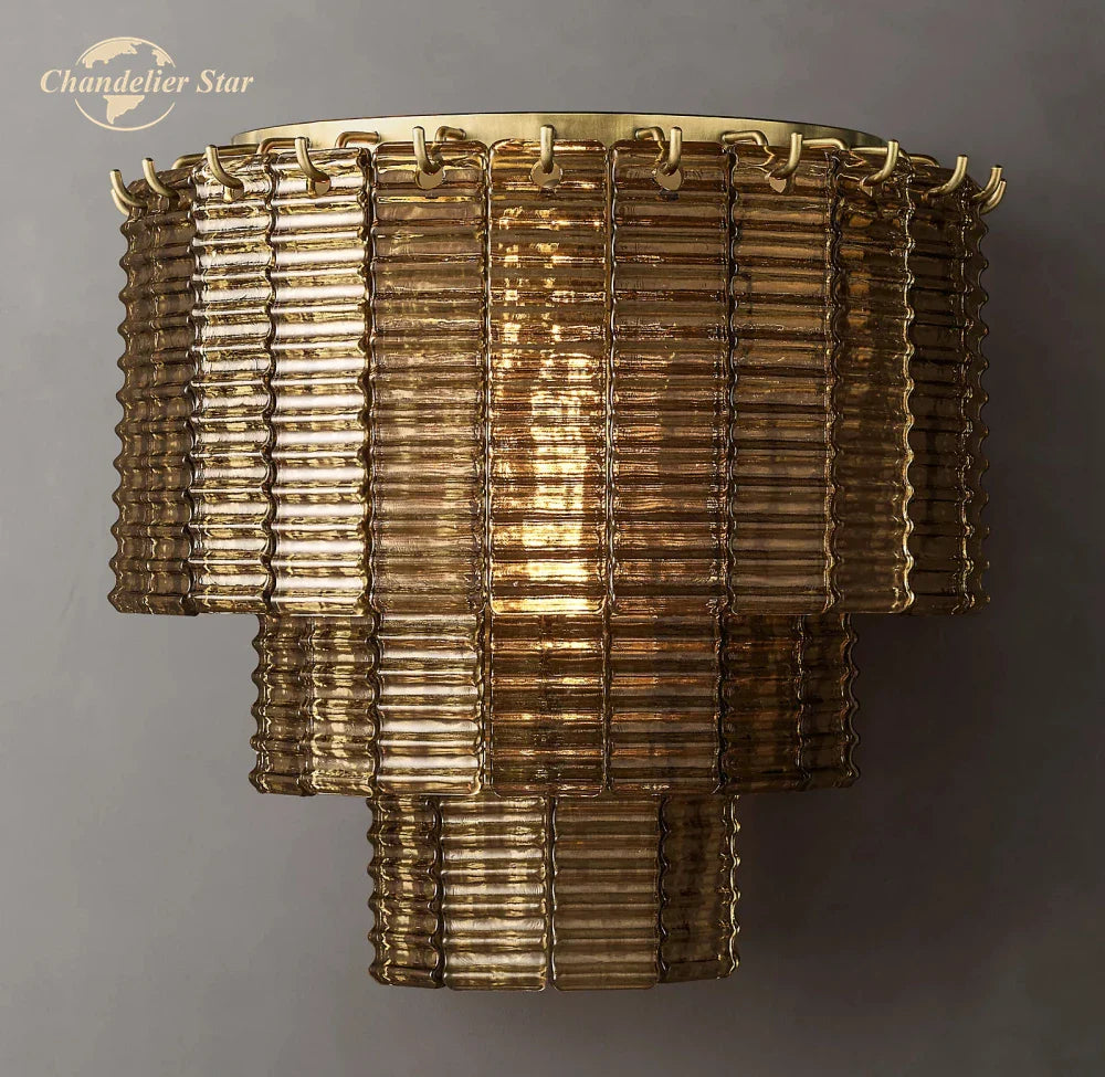 Afralia™ Sirene Glass Wall Lamps for Bathroom Living Room Bedroom Indoor Lighting