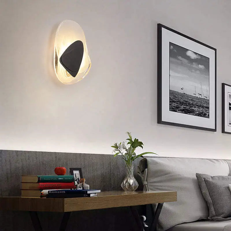 Afralia™ Irregular Graphic Wall Light Modern Luxury Bedside Sconce