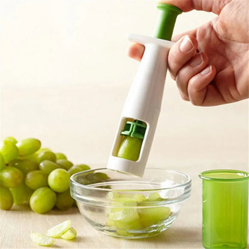 Afralia™ Tomato Cutter Slicer Fruit Splitter Kitchen Gadget for Salad, Baking, Cooking