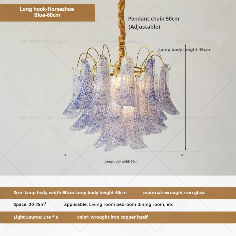 Afralia™ Crystal Chandelier: French Light Luxury Retro Color Living Room Villa Dining Room Lamps