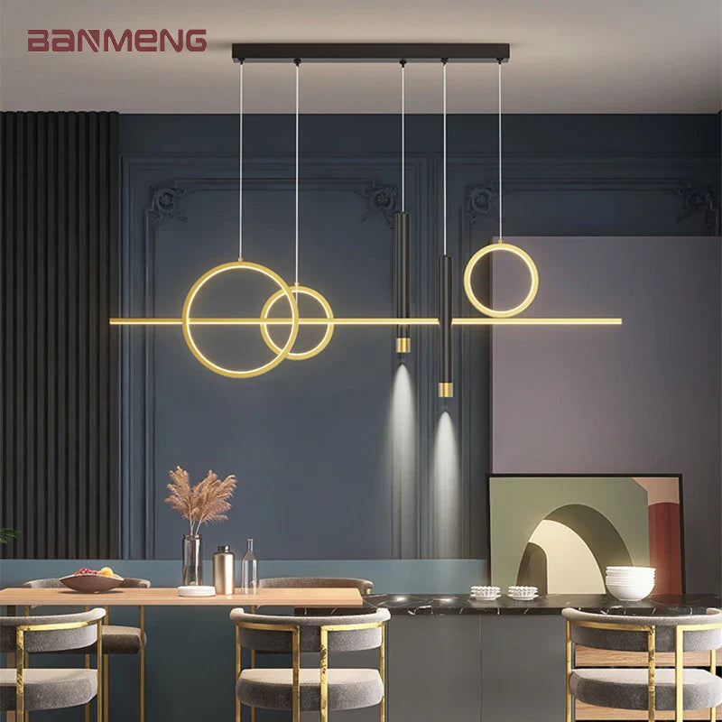 Afralia™ Nordic LED Chandelier Modern Luxury Pendant Light for Home Decor