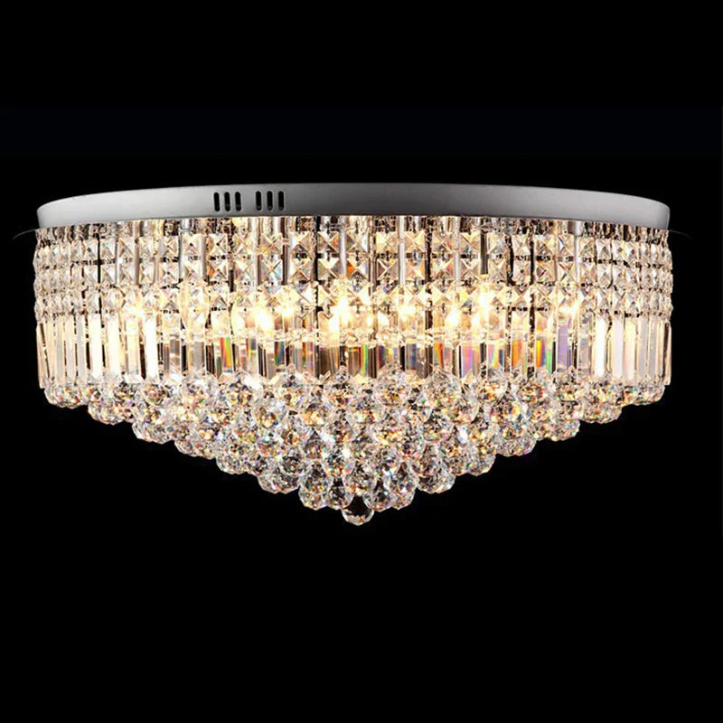 Afralia™ Luxury K9 Crystal Ceiling Lights - Modern & Fashionable Living Room and Hotel Lamp