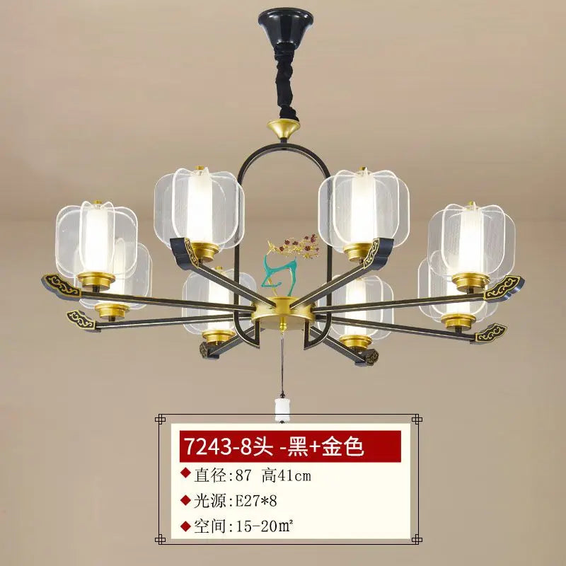 Afralia™ Deer Enamel Pendant Light | Chinese Style Zen Design for Home Decor