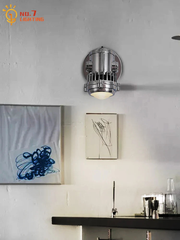 "Afralia™ Industrial Wall Lamp: Vintage Retro Iron Art LED Interior Lighting for Home Decor"