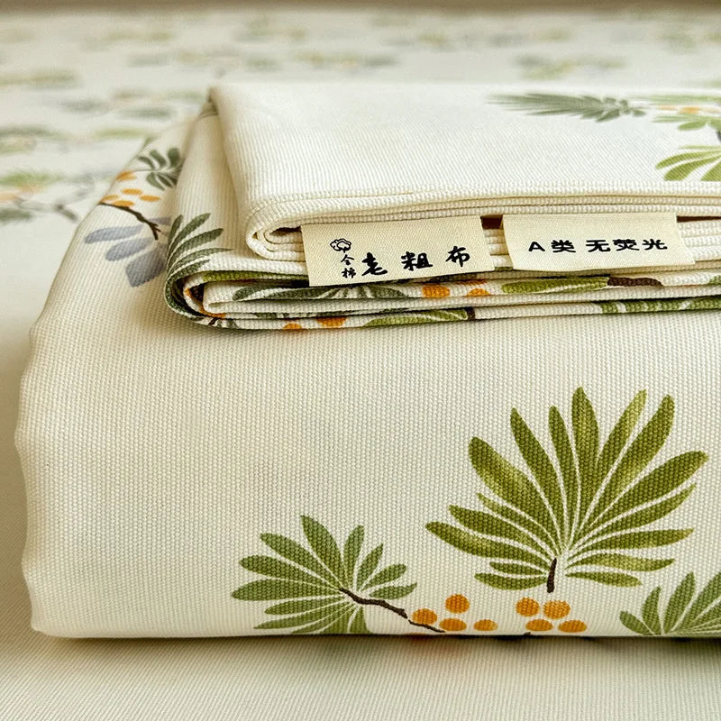 Afralia™ Cooling Cotton Flower Print Bed Cover Matress Protector