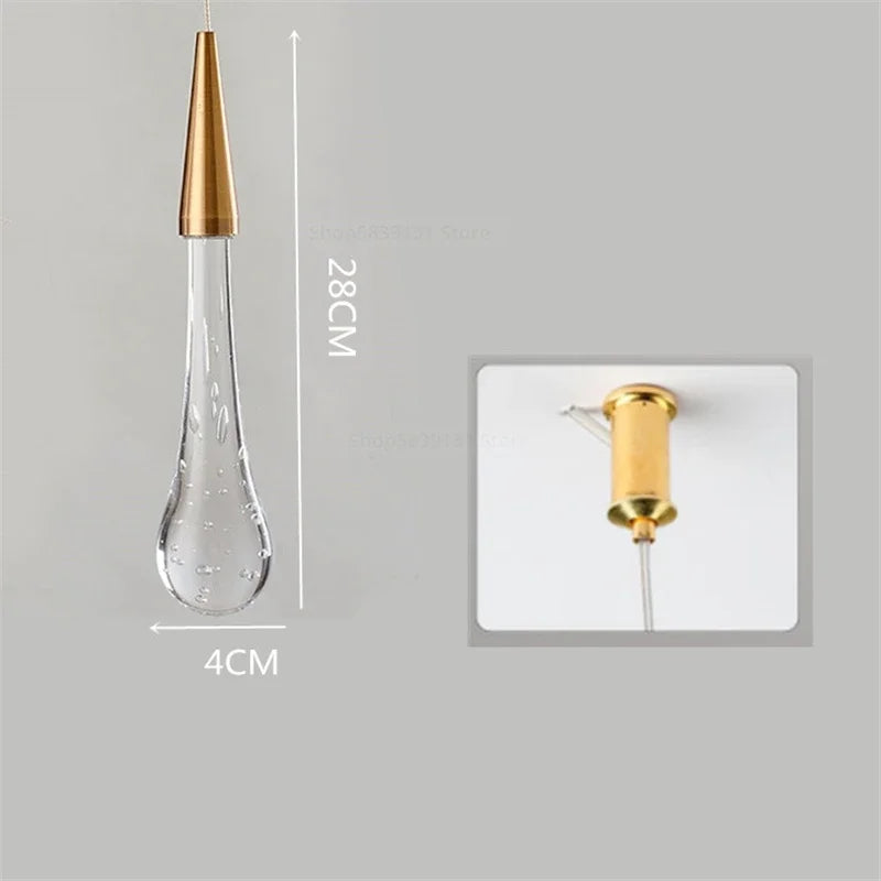 Afralia™ Crystal Pendant Lights: Modern LED Hanging Lamps for Living Room, Restaurant, and Bar