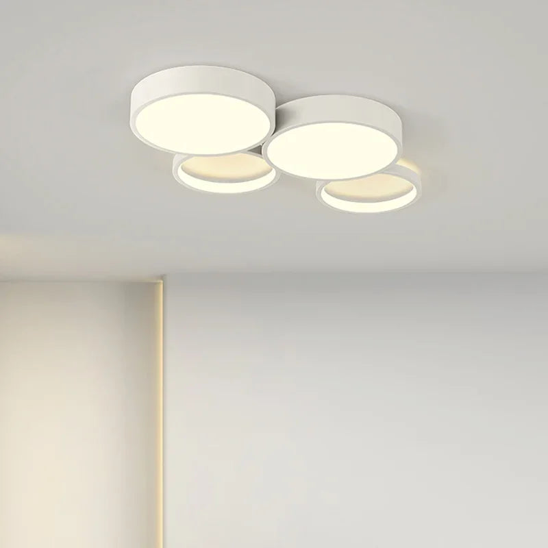 Afralia™ Modern Circles LED Ceiling Light for Living Room Bedroom