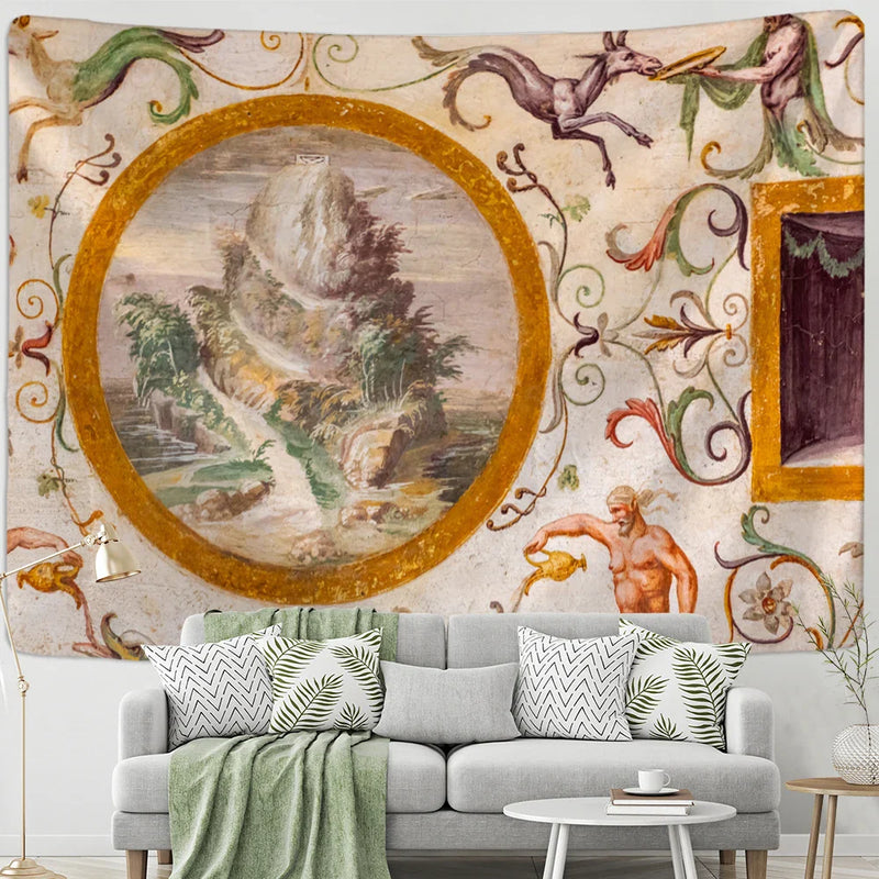 Afralia™ Vintage Angel Tapestry Wall Hanging for Christian Boho Home Decor