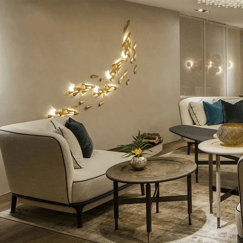 Afralia™ Modern LED Wall Lamp for Living Room Bedroom Aisle Stair Background Wall Decor