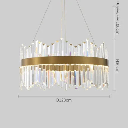 Afralia™ Crystal LED Ring Chandelier for Luxury Decor & Lighting