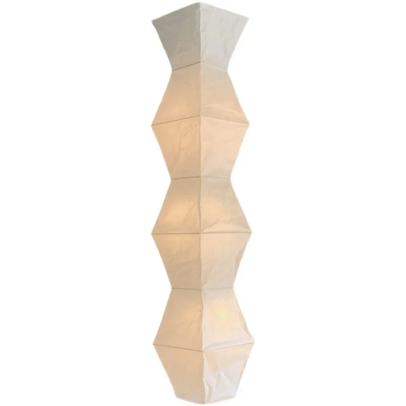 Afralia™ Wabi-sabi Noguchi Akari L7 Pendant Lights: LED E27 White Rice Paper Hanging Lamp