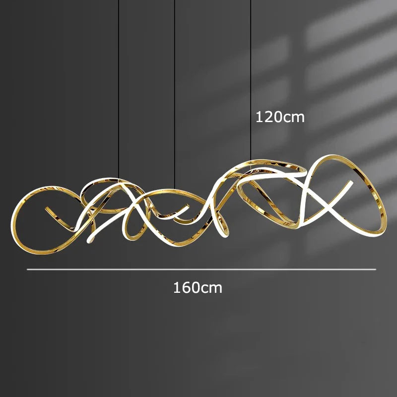 Afralia™ Modern LED Pendant Chandeliers for Living Room Dining Room Indoor Lighting