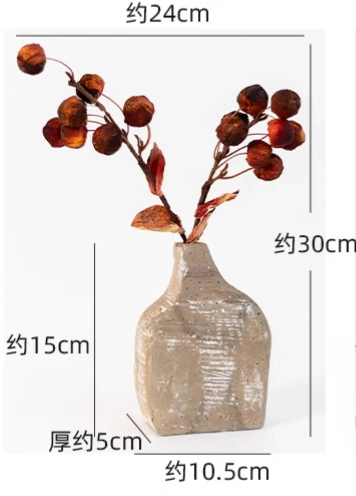 Afralia™ Garden Rattan Hydroponic Vases Modern Luxury Floor Vase Decor